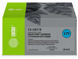 Картридж струйный Cactus CS-C8719 № 177XL черный для №177XL HP PhotoSmart 3100 / 3110 / 3207 / 3210 / 3213