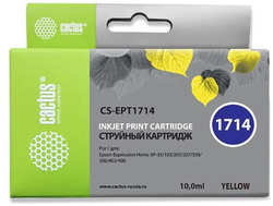 Картридж струйный Cactus CS-EPT1714 желтый для Epson Expression Home XP-33 / 103 / 203 / 207 (10ml)