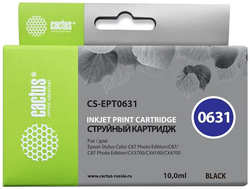 Картридж струйный Cactus CS-EPT0631 черный для Epson Stylus C67 Series /  C87 Series /  CX37000 (10ml)