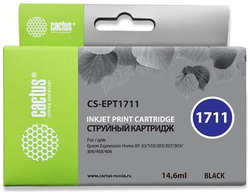 Картридж струйный Cactus CS-EPT1711 черный для Epson Expression Home XP-33 / 103 / 203 / 207 / 303 (14,6ml)