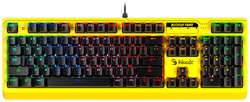 Клавиатура A4Tech Bloody B810RC Punk Розовая желтая