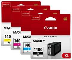 Картридж струйный Canon PGI-1400XL BK C M Y 9185B004 пурпурный набор для Maxify МВ2040 2340