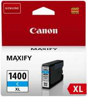 Картридж струйный Canon PGI-1400XLC 9202B001 голубой (1200стр.) для Maxify МВ2040 2340