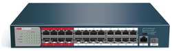 Коммутатор Hikvision DS-3E0326P-E M(B) 25x100Mb 1SFP 24PoE+ 225W (DS-3E0326P-E/M(B))