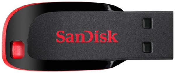 Флеш-диск SanDisk CZ50 Cruzer Blade 128GB USB2.0 Black/Red 3714402526