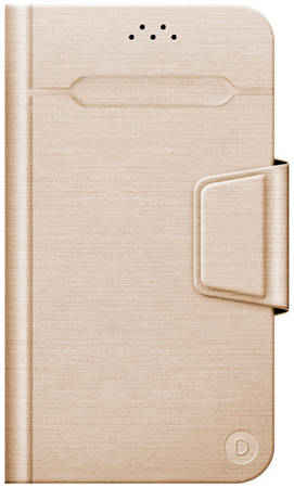 Универсальный чехол для смартфона Deppa Wallet Fold L 5.5″-5.7″ Gold