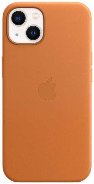 Чехол Apple iPhone 13 Leather Case MagSafe Golden