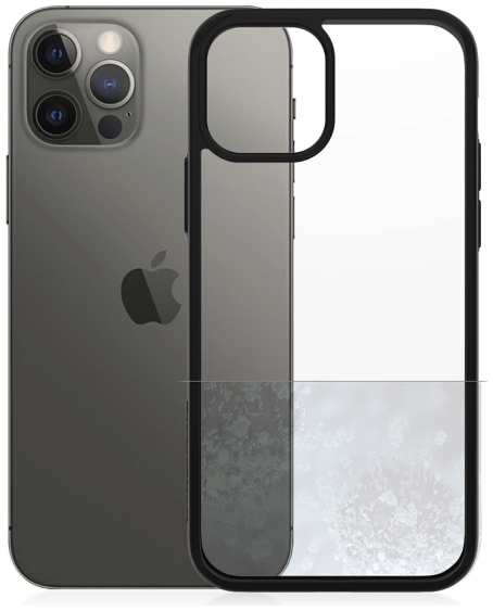 Чехол PanzerGlass ClearCase iPhone 12/12 Pro с черной рамкой AB