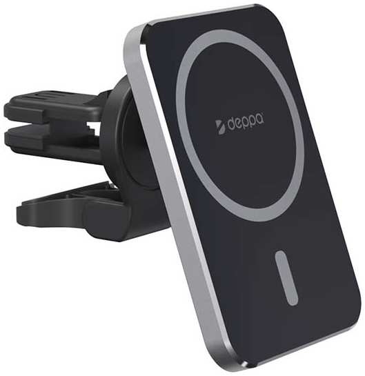 Автомобильное зарядное устройство Deppa Mage Safe Qi iPhone черное (55185)