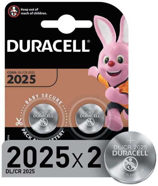 Батарея Duracell CR2025-2BL 2шт 3714866546