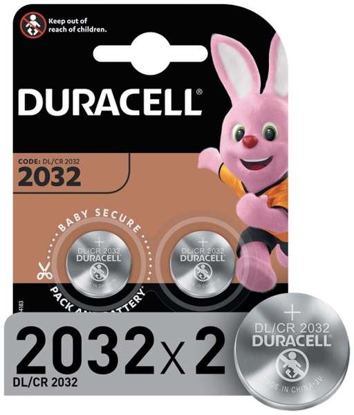 Батарея Duracell CR2032-2BL 2 шт