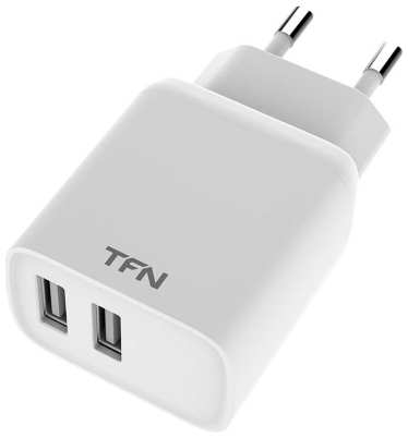 Сетевое зарядное устройство TFN Rapid+ 2xUSB 2.4A White (TFN-WCRPD12W2UWH) 3714871936