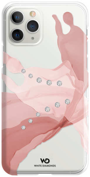 Чехол Diamonds Liquids iPhone 11 Pro розовое
