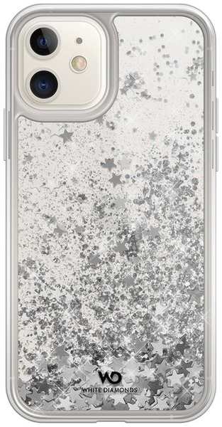 Чехол Diamonds Sparkle iPhone 11 серебряные звезды (1410SPK12)