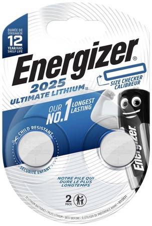 Батарея Energizer Ultimate Lithium CR2025 BP2 2 шт. (E301319400)