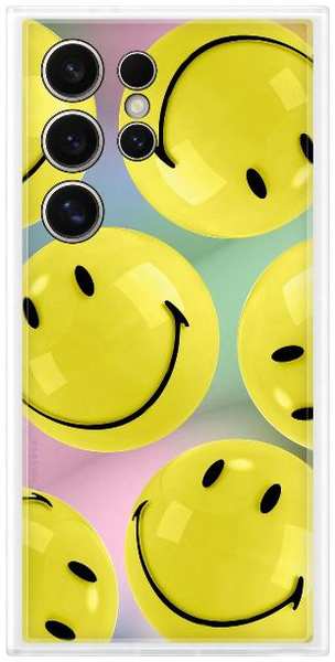 Чехол-накладка Samsung Flipsuit Case S24 Ultra (принт Smiley)