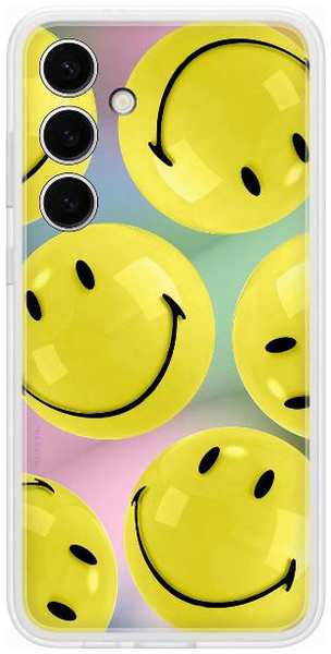 Чехол-накладка Samsung Flipsuit Case S24+ (принт Smiley)