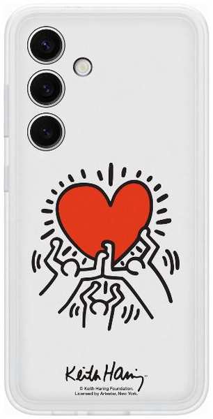 Чехол-накладка Samsung Flipsuit Case S24 (принт Keith Haring)