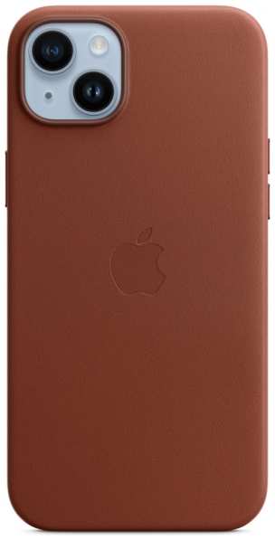 Чехол Apple iPhone 14 Plus Leather MagSafe Umber 3714897010