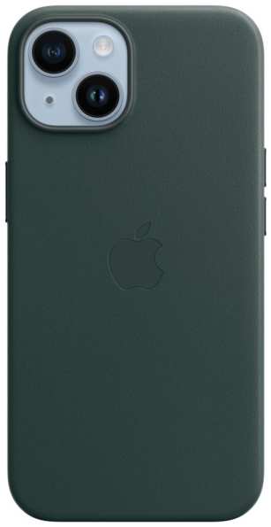 Чехол Apple iPhone 14 Leather MagSafe Forest (MPP53)