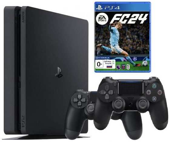 Игровая консоль PS4 Sony Playstation 4 Slim 500GB + FC24 +Геймпад