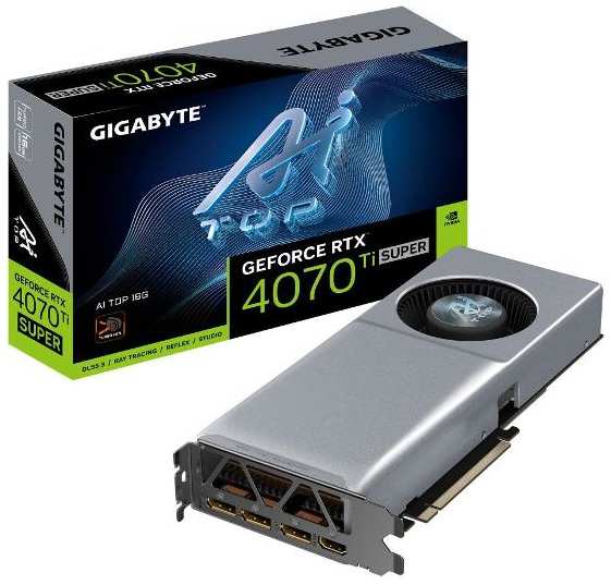 Видеокарта GIGABYTE GeForce RTX 4070 Ti Super 16GB GV-N407TSAI TOP-16 37244248186