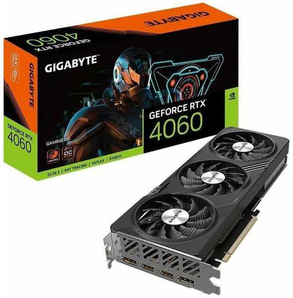 Видеокарта GIGABYTE GeForce RTX 4060 8GB GV-N4060GAMING-8GD 37244248212