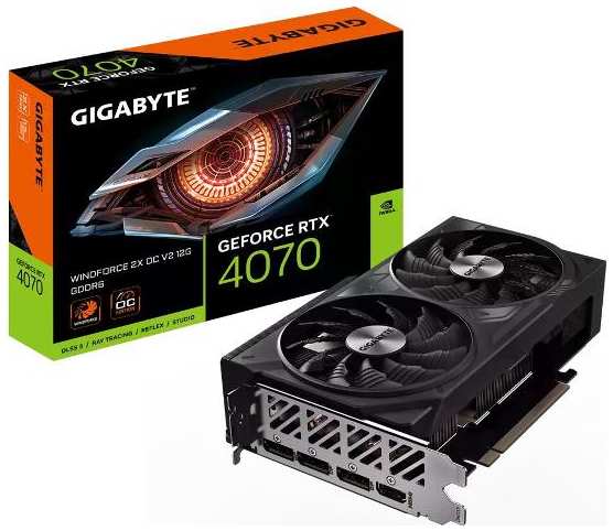 Видеокарта GIGABYTE GeForce RTX 4070 12GB GV-N4070WF2OCV2-12GD 37244248253