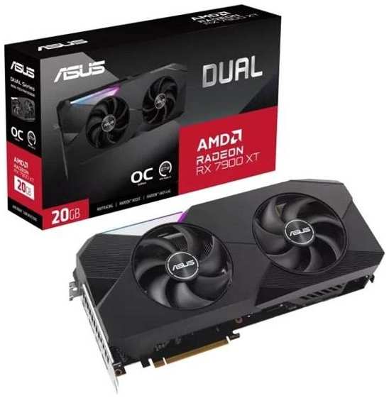 Видеокарта ASUS Radeon RX 7900 XT 20GB (DUAL-RX7900XT-O20G)