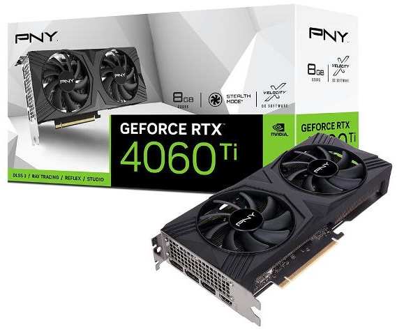 Видеокарта PNY RTX 4060 Ti 8GB VERTO Dual Fan DLSS 3 (VCG4060T8DFXPB1) 37244248696