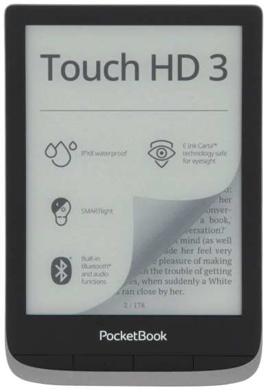 Электронная книга PocketBook 632 Touch HD 3 Metallic Grey (серый металлик) 37244429714