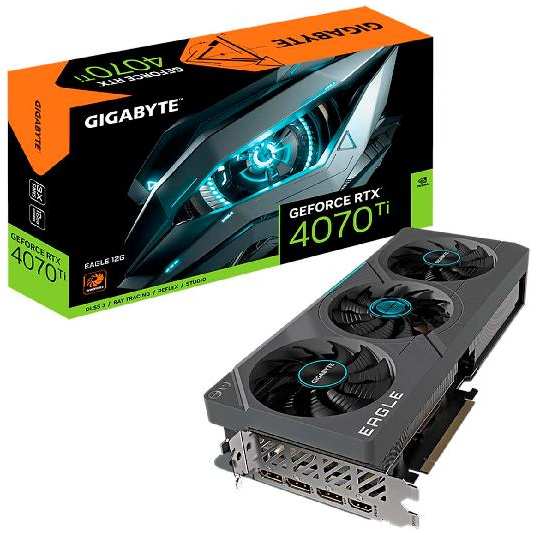 Видеокарта GIGABYTE NVIDIA GeForce RTX 4070 Ti EAGLE 12GB (GV-N407TEAGLE-12GD) 37244431305