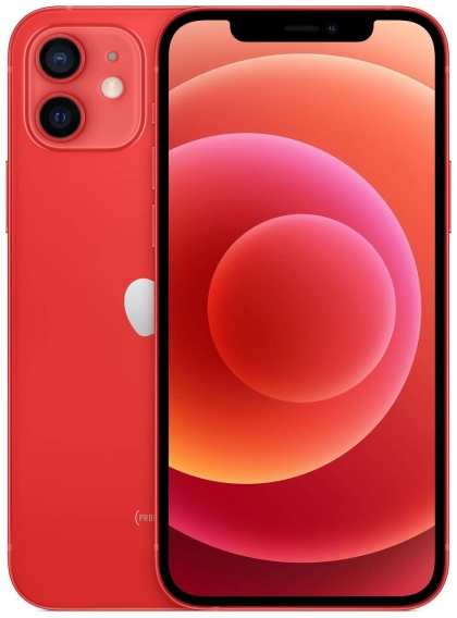 Смартфон Apple iPhone 12 128GB nanoSim/eSim Red 37244434586