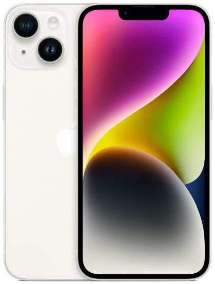 Смартфон Apple iPhone 14 128GB nanoSim/eSim Starlight 37244438540