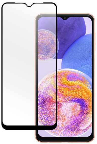 Защитное стекло для смартфона Pero Full Glue для Samsung A23, черное