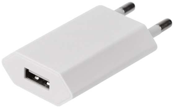 Сетевое зарядное устройство USB Rexant USB 1 А белое