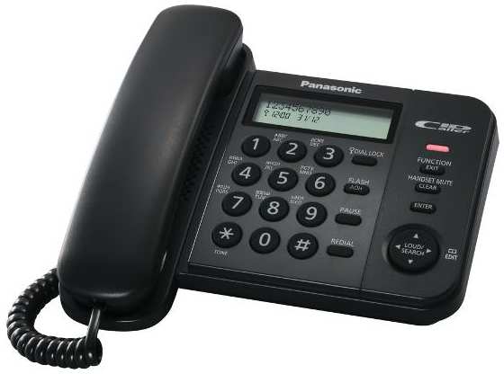 Телефон проводной Panasonic KX-TS2356RUB Black 37244484539