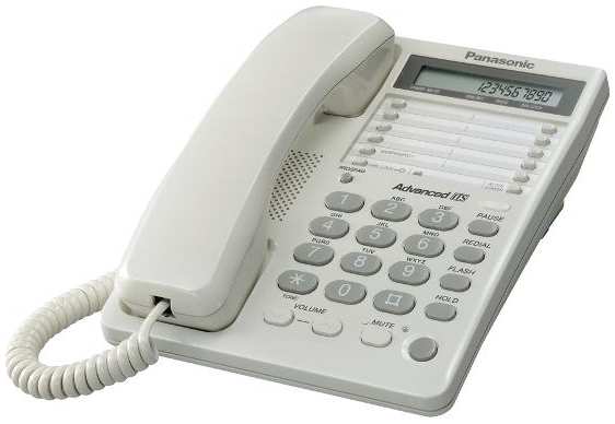 Телефон проводной Panasonic KX-TS2362RUW White 37244484591