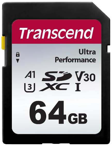 Карта памяти SDXC Transcend 64GB (TS64GSDC340S)
