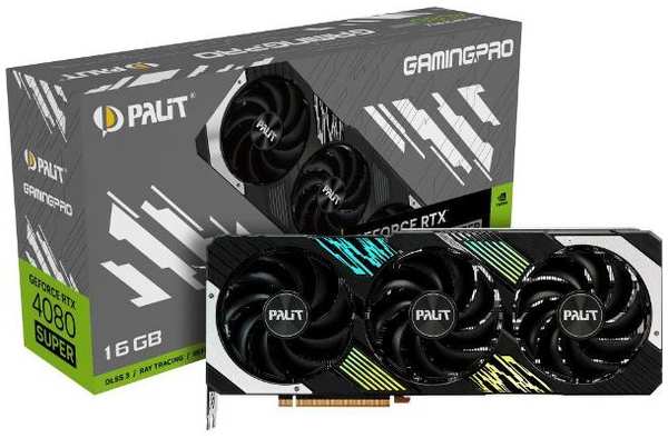 Видеокарта Palit NVIDIA GeForce RTX 4080 SUPER GAMINGPRO 16GB (NED408S019T2-1032A) 37244600238