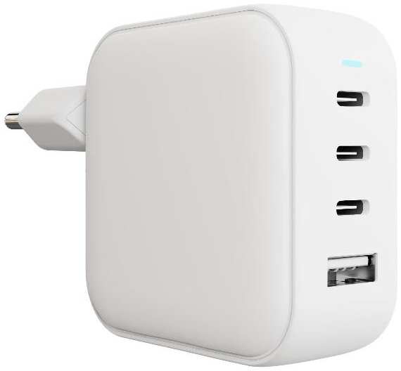 Сетевое зарядное устройство USB vlp G-Charge 100Вт 3*USB-C+USB-A белое