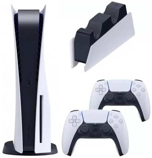 Игровая консоль Sony PlayStation 5 + 2 геймпада + зарядная станция (CFI-1200)
