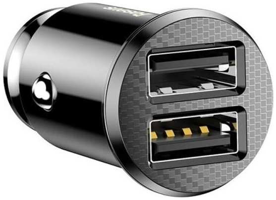 Автомобильное зарядное устройство Baseus Grain 2 USB A черное
