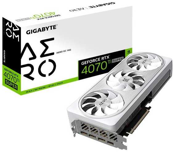Видеокарта GIGABYTE NVIDIA GeForce RTX 4070 Ti SUPER AERO OC 16GB (GV-N407TSAERO OC-16GD) 37244615699