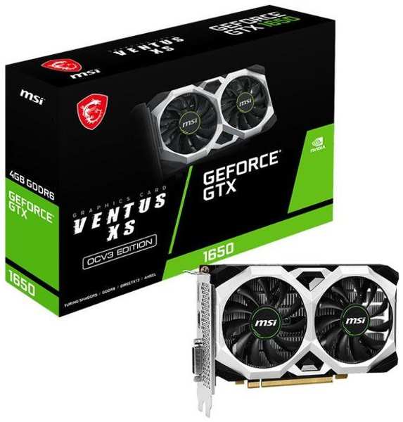 Видеокарта MSI NVIDIA GeForce GTX 1650 D6 VENTUS XS OC V3