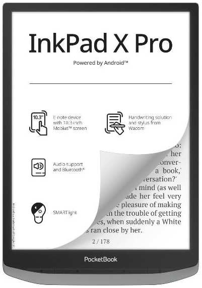 Электронная книга PocketBook PB1040D InkPad X Pro Mist Grey 37244635726