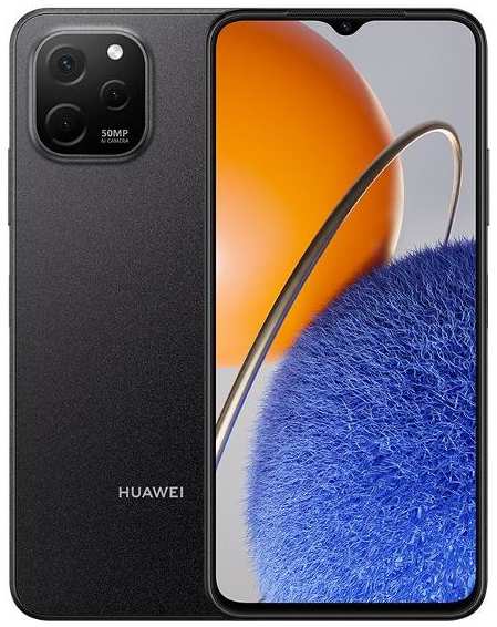 Смартфон HUAWEI nova Y61 4/128GB полночный черный 37244636586