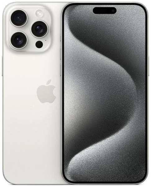 Смартфон Apple iPhone 15 Pro Max 256GB Dual Sim White Titanium 37244641664