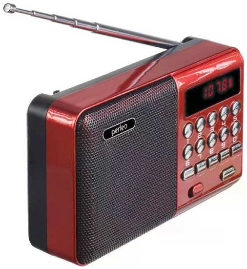 Радиоприемник Perfeo Palm Red 37244649319