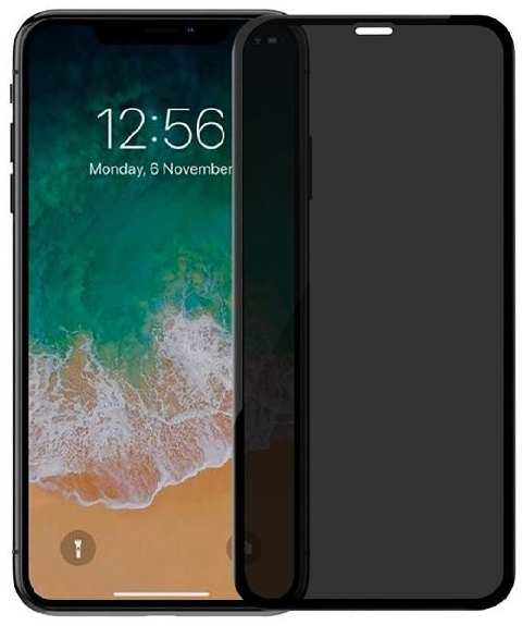 Защитное стекло для смартфона Perfeo для Apple iPhone XR/11 черный 3D Антишпион 37244660570